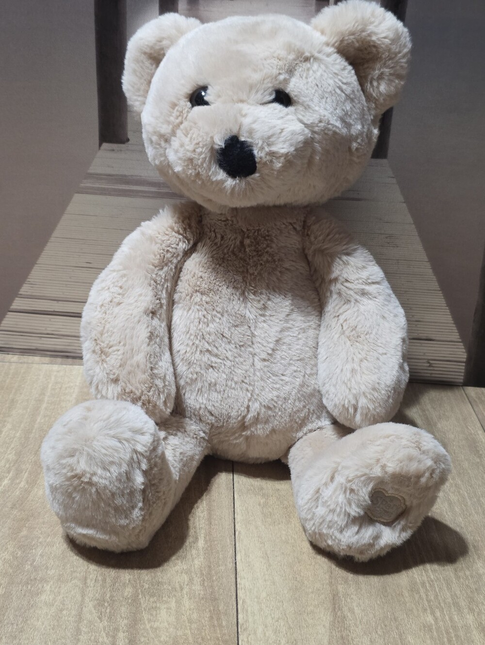 Spark Create Imagine Cream Plush Teddy Bear Soft Stuffed Animal